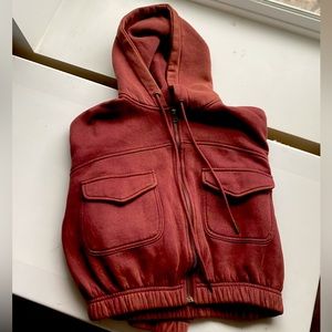Rust/Orange Bohme Jacket Small Womens Hoodie